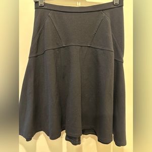 BCBG MAXAZRIA Black mermaid fit and flare knee length skirt